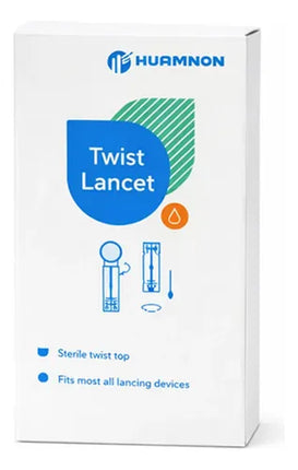 50 Kit Tiras Reactivas + 50 Lancetas Para Glucosa Blanco