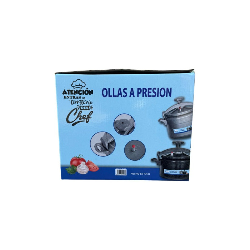 Olla A Presión 9 Litros Aluminio Negro