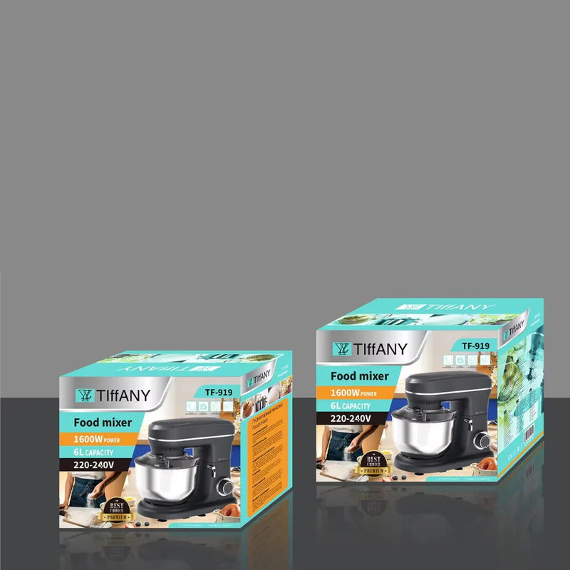 Batidora Electrica Tf-919 Pedestal Negra Negro