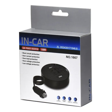 Inversor Para Auto 12 Volt Mas 2 Usb