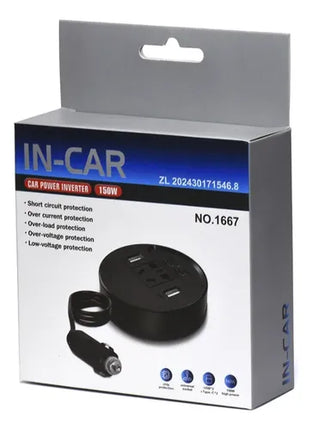 Inversor Para Auto 12 Volt Mas 2 Usb