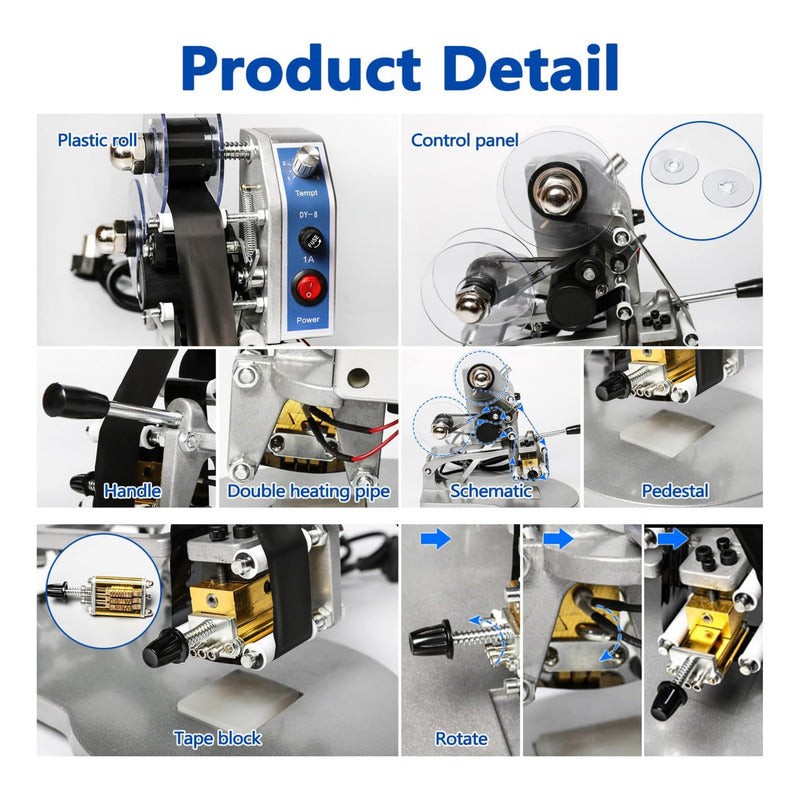 Codificadora De Fecha De Cinta De Impresora Electrica