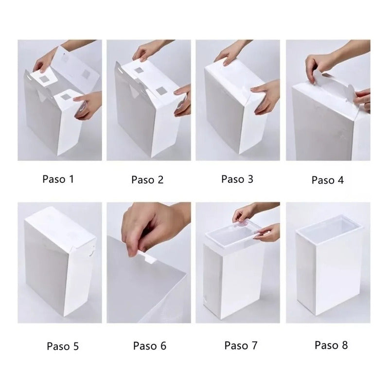 Cajones Organizadores De Zapato Apilable Pack 6 Unidades  Blanco