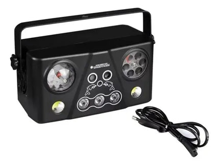 Luz De Fiesta 5 En 1 Con Láser, Led, Uv Y Control Dmx