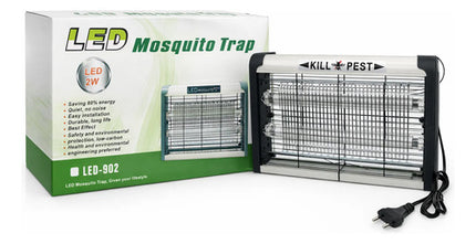 Lámpara Mata Insectos Eléctrica Atrapa Mosquitos Blanco