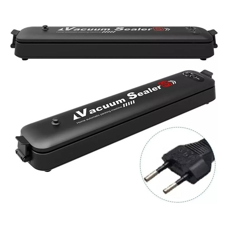 Maquina Selladora Al Vacío Alimentos Sellador + Bolsas Negro