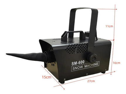 Maquina De Nieve 600w Con Control Remoto