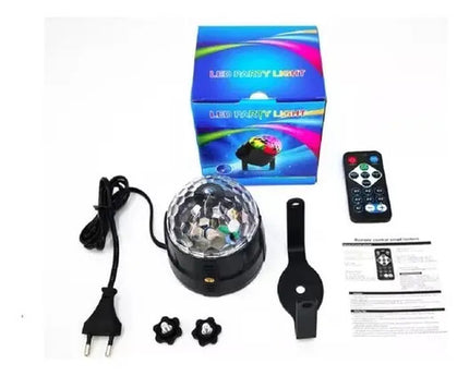 Bola De Luces Led Multicolor Para Fiestas Con Control