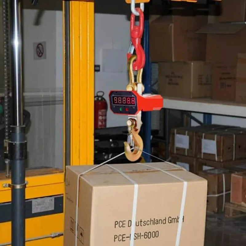 Balanza Romana Digital 10 Toneladas Con Control Remoto Naranja