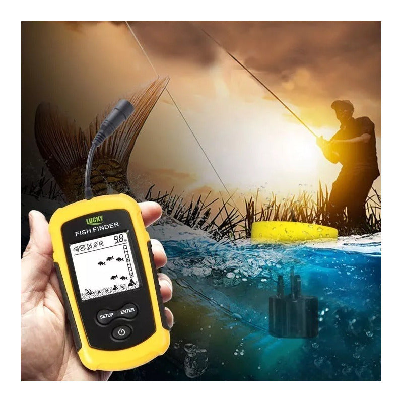 Sonar Ecosonda Portatil De Pesca Buscador De Peces 100m