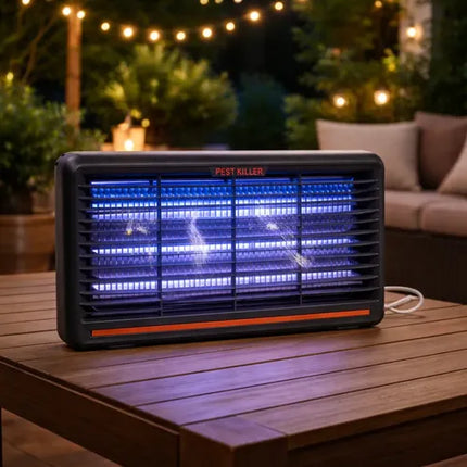 Lámpara Mata Insectos Uv Eléctrica 8w Atrapa Mosquitos Negro