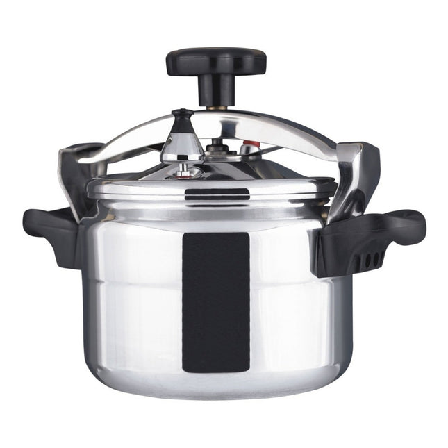 Olla A Presión 11 Litros Doral Fast Cook Aluminio 2 Válvulas Seguridad Plateado