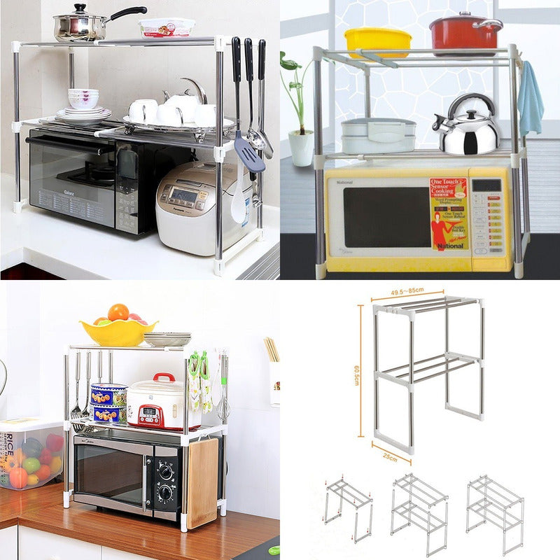 Estantería Organizador Multifuncional Armable 2 Niveles  Blanco