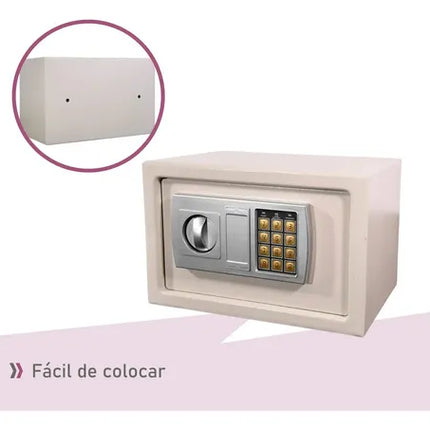 Caja Fuerte Digital Seguridad Con Llaves 31x20x20cm