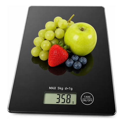 Balanza Pesa Digital Gramera Cocina 5 Kg Negro 5 Kg