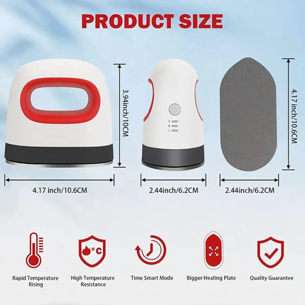 Plancha Estampadora Mini Portátil Transfer Sublimacion Rojo