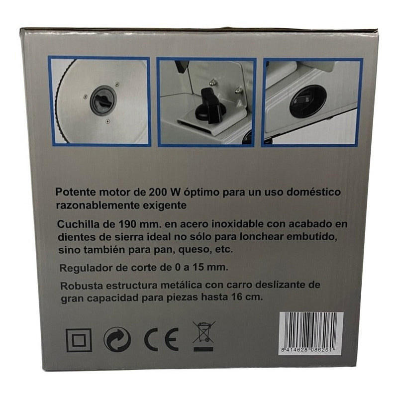 Cortadora De Cecinas/ Fiambres 200w