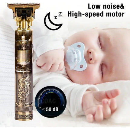 Maquina Cortadora Pelo Afeitar Depiladora Hombre Electrica Dorado Oscuro