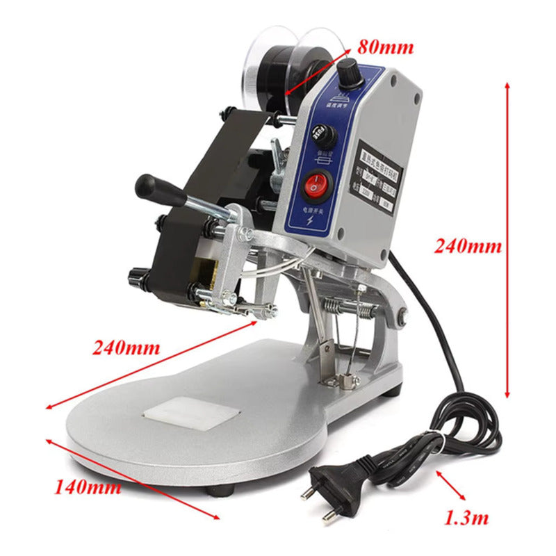 Codificadora De Fecha De Cinta De Impresora Electrica