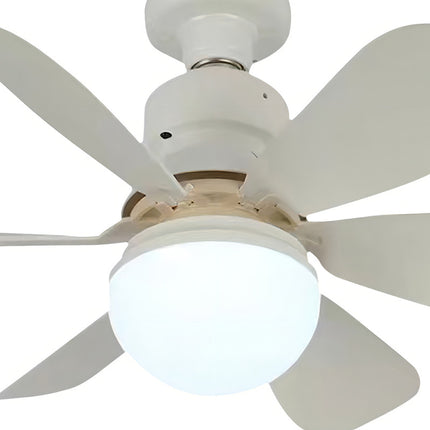 Ventilador De Techo Genérica Genérico Con 6 Aspas De Plástico Color Blanco Estructura Color Blanco, 42cm De Diámetro 1 42 Cm
