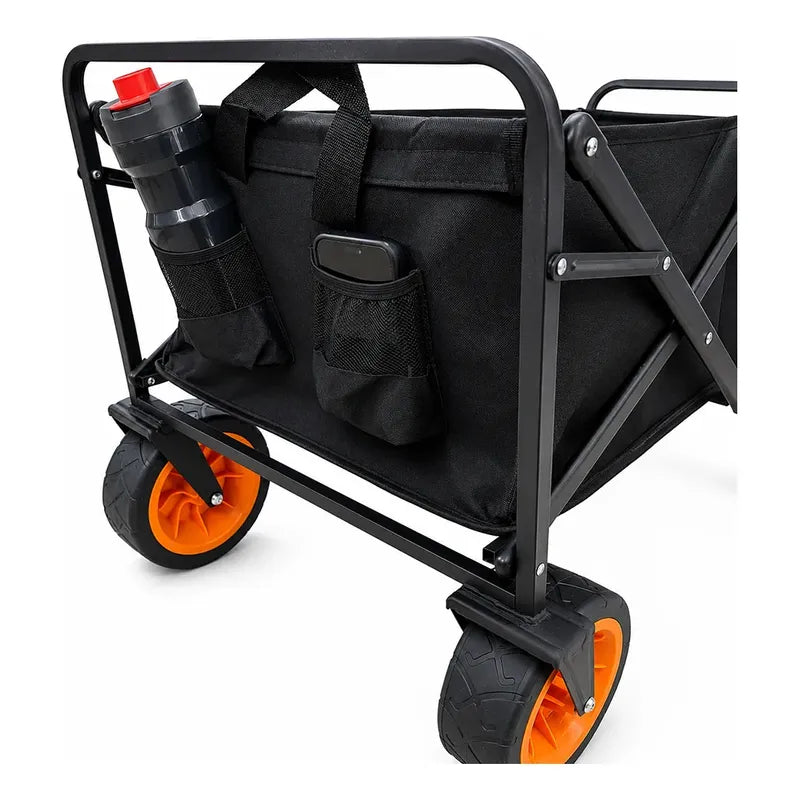 Carrito Plegable De Camping, Compras Y Más Negro
