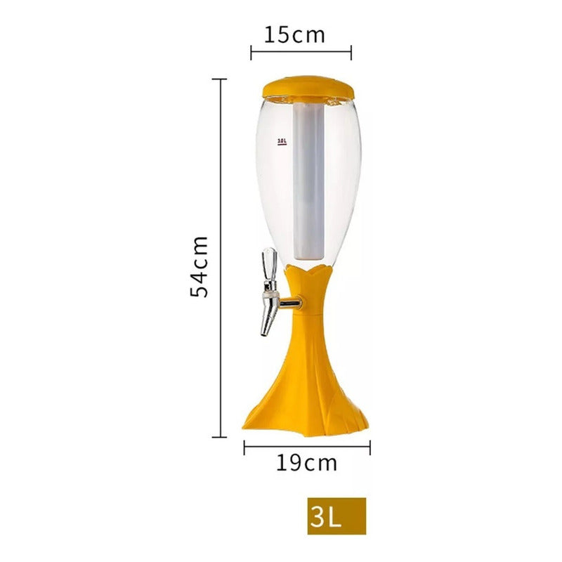 Dispensador De Cerveza Con Dispensador De Jugo De Bebida