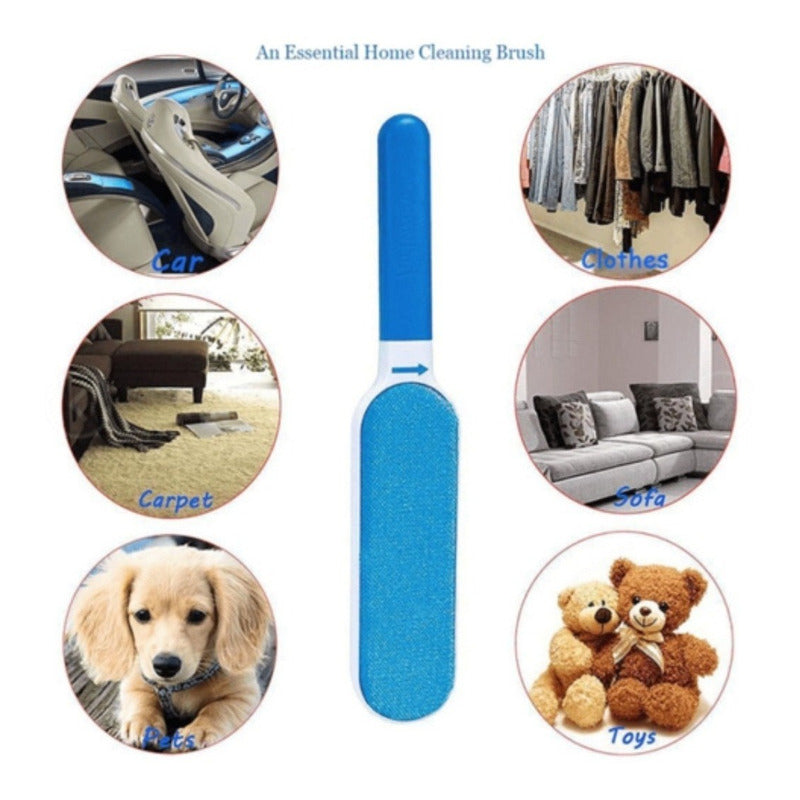Cepillo Quita Pelos De Mascota Saca Pelusas De Sillón Y Ropa Blanco