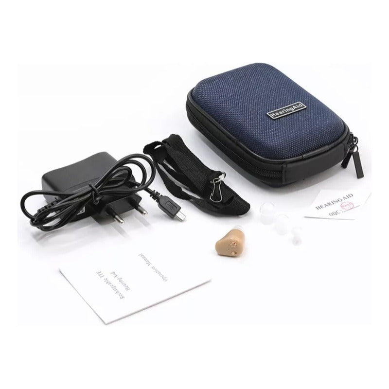 Audifono Axon K88 Recargables Para Personas Con Sordera Rosa Pálido