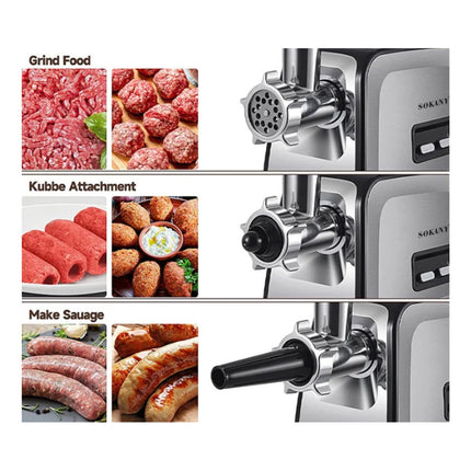 Picadora Moledora Carne Electrica Portatil 3500w Sokany