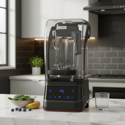 Licuadora Industrial Genérica Bl-1180c 2.5 L Negra Con Vaso Negro