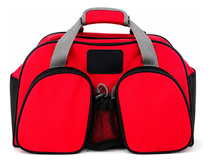 Bolso De Viaje De Poliéster Rojo Deportivo Con Asas Rojo