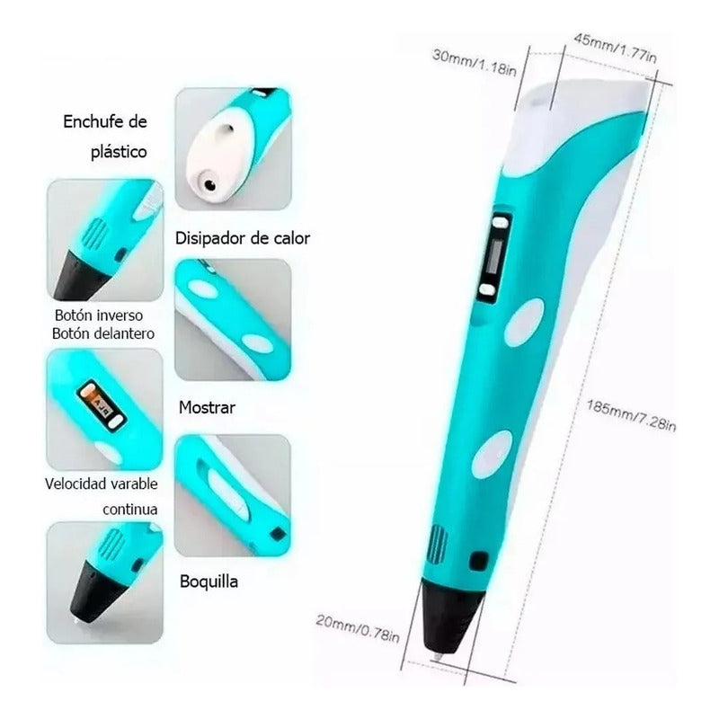 Bolígrafo De Dibujo Impresora 3d Juguete Para Niños Morado