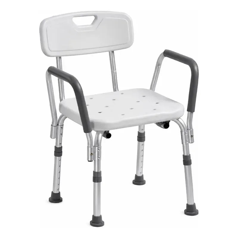 Silla De Ducha Para Baño Con Apoya Brazos Y Respaldo