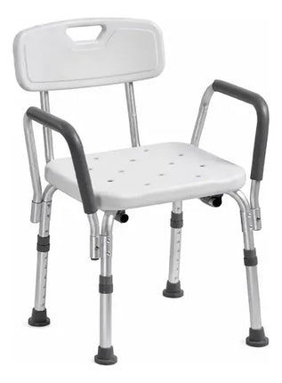 Silla De Ducha Para Baño Con Apoya Brazos Y Respaldo