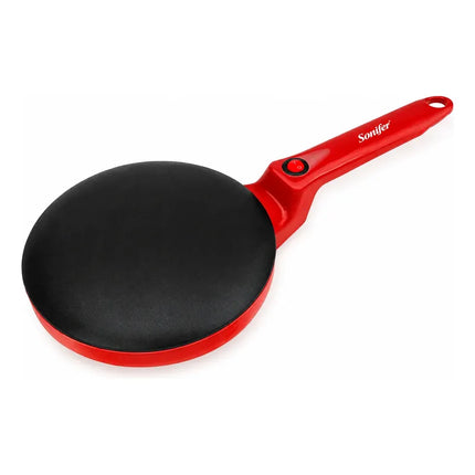Panquequera Crepe Eléctrica Antiadherente Sonifer Sf-3055 Rojo