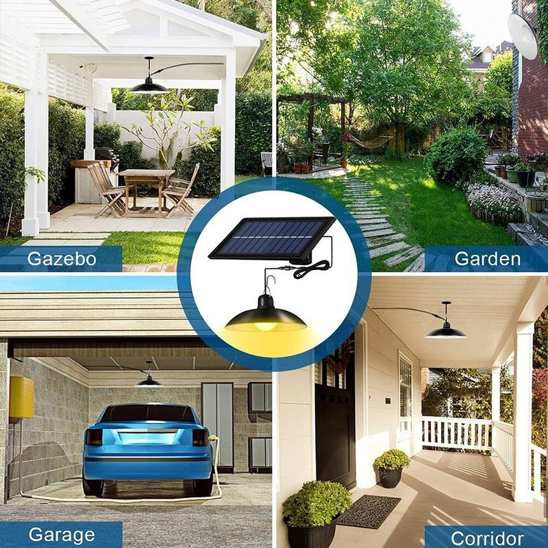 Lampara Solar Led Colgante Plafon + Control