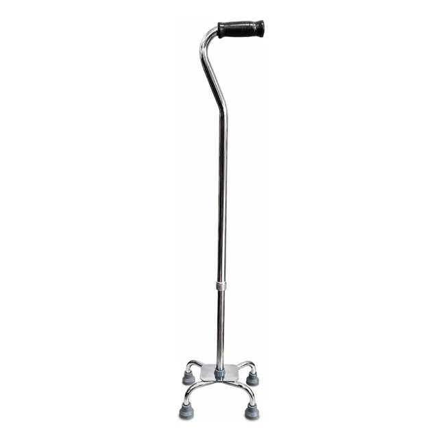 Bastón Ortopédico Altura Regulable Cuatro Patas Gris