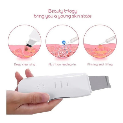 Limpiador Ultrasonico Masaje Facial Digital Peeling Lifting