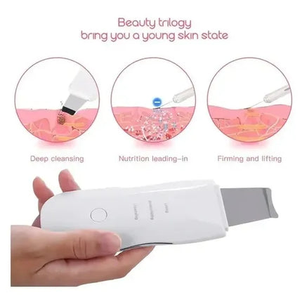 Limpiador Ultrasonico Masaje Facial Digital Peeling Lifting