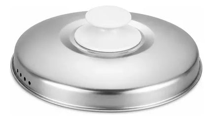 Olla Arrocera Con Vaporera De Aluminio Antiadherente 4 Lt. Blanco 50/60 Hz