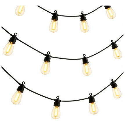 Guirnalda Solar 10 Luces Led  Decorativa 6,5 Metros Amarillo
