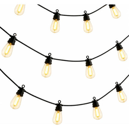 Guirnalda Solar 10 Luces Led  Decorativa 6,5 Metros Amarillo