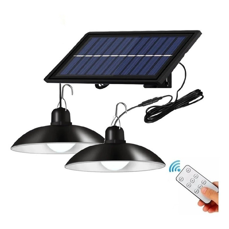 Lampara Solar Led Colgante Plafon + Control