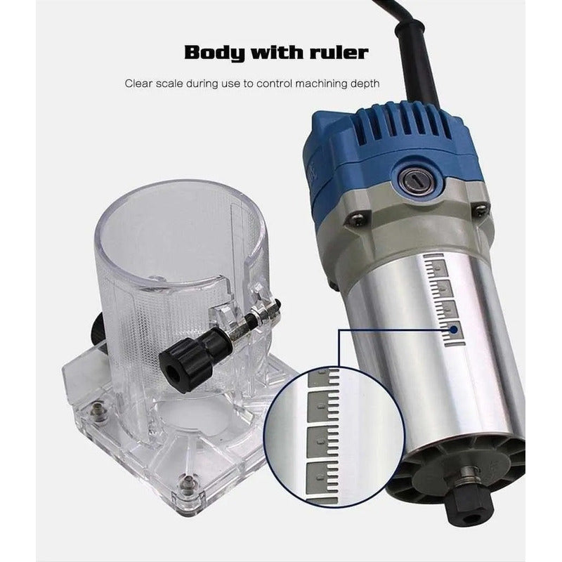 Fresadora Router Tupi 6.35mm 550w 3000r/min + 24 Fresas