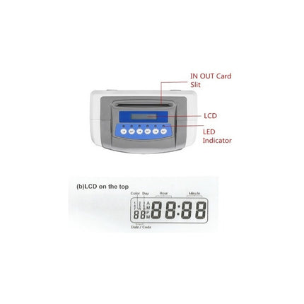 Reloj Registrador Electronico Control Asistencia Tarjetero