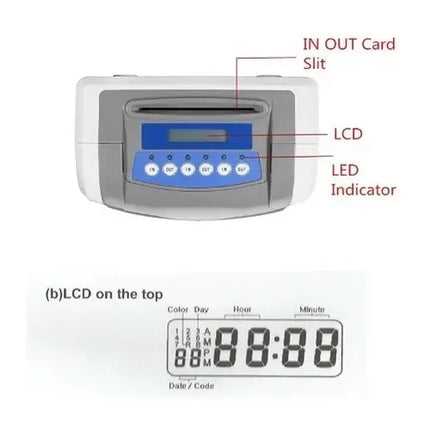 Reloj Registrador Electronico Control Asistencia Tarjetero