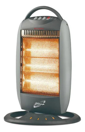 Estufa Eléctrica 3 Niveles 1200w Rejilla Oscilante Negro
