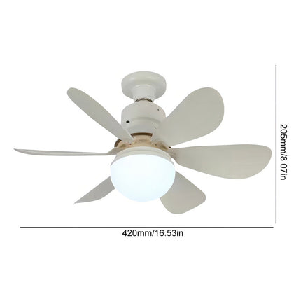 Ventilador De Techo Genérica Genérico Con 6 Aspas De Plástico Color Blanco Estructura Color Blanco, 42cm De Diámetro 1 42 Cm