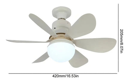 Ventilador De Techo Genérica Genérico Con 6 Aspas De Plástico Color Blanco Estructura Color Blanco, 42cm De Diámetro 1 42 Cm