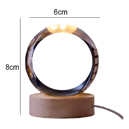 Lámpara 3 Led De Velador Distintos Modelos Galaxia Amarillo Nebula